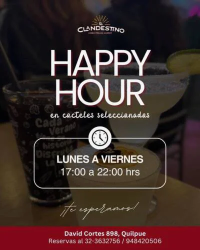 Happy Hour en El Clandestino